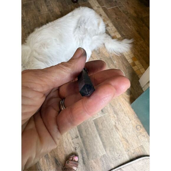 Necklace, Purple and Green Fluorite Pendant, Sterling Silver, NEW, Handmade, 18” - Picture 4 of 6